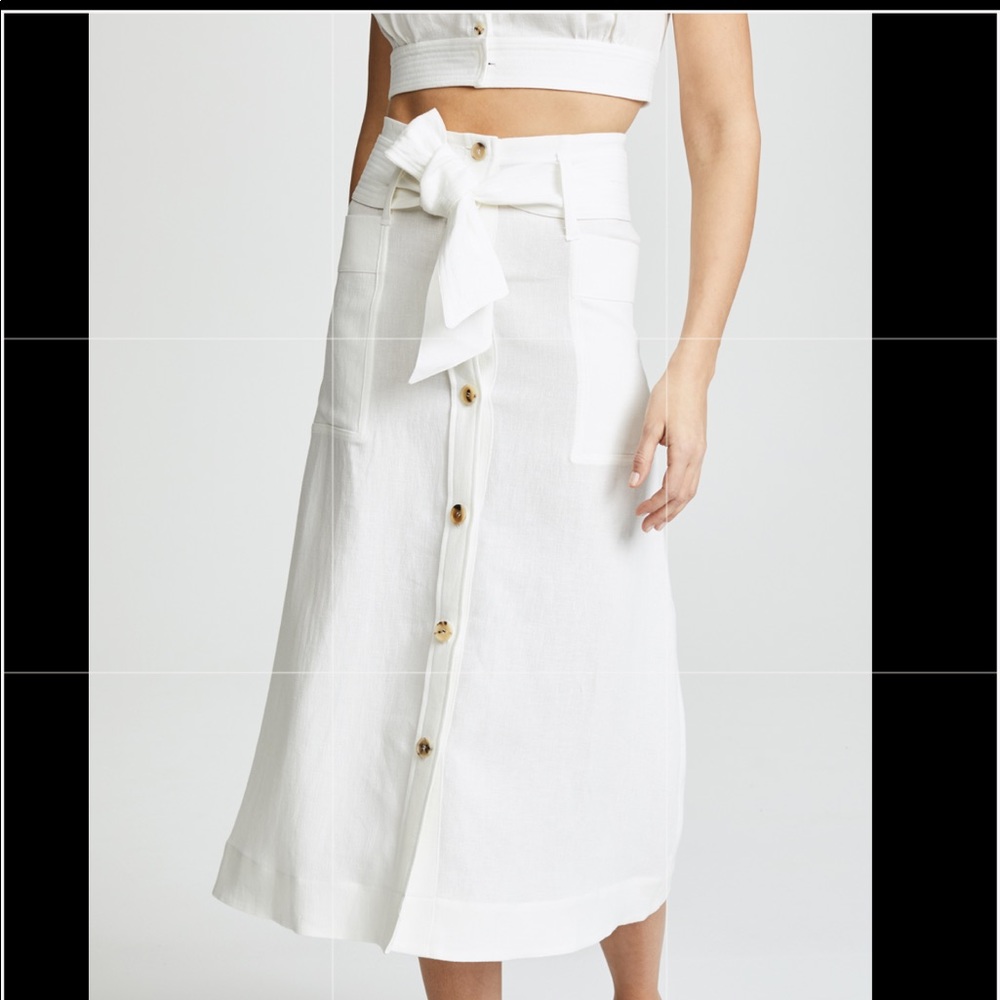 Le Kasha Giza linen skirt